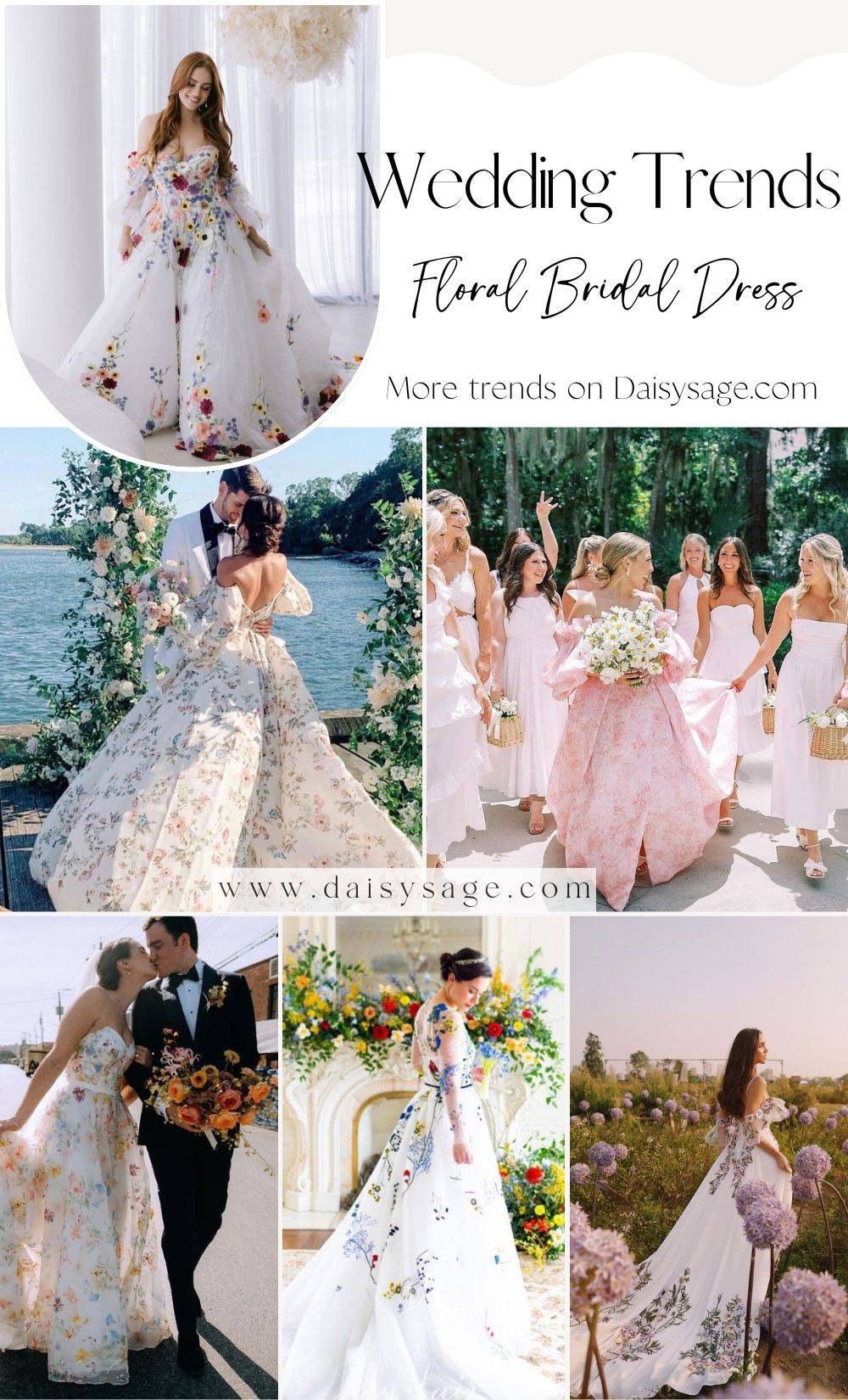 Floral Bridal Dress