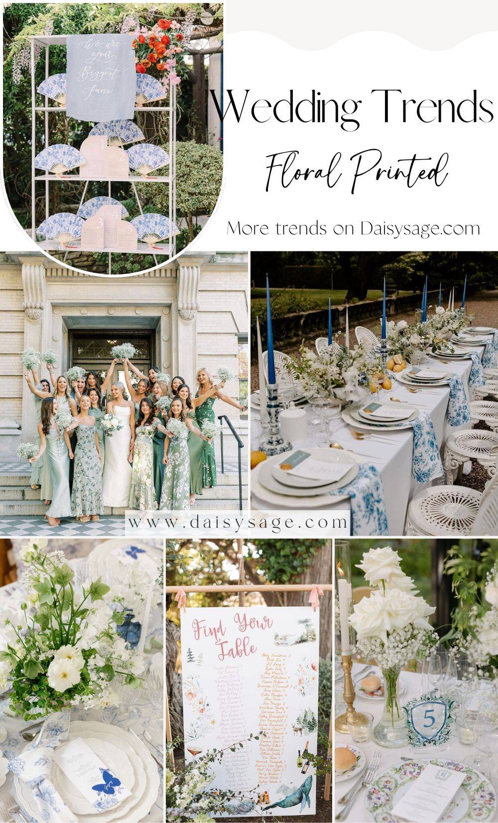 Floral Printed Wedding Ideas