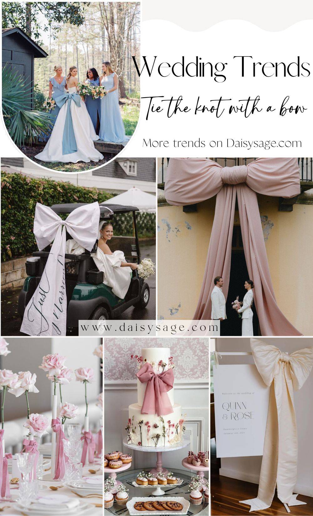 wedding trends Tie the knot with a bow