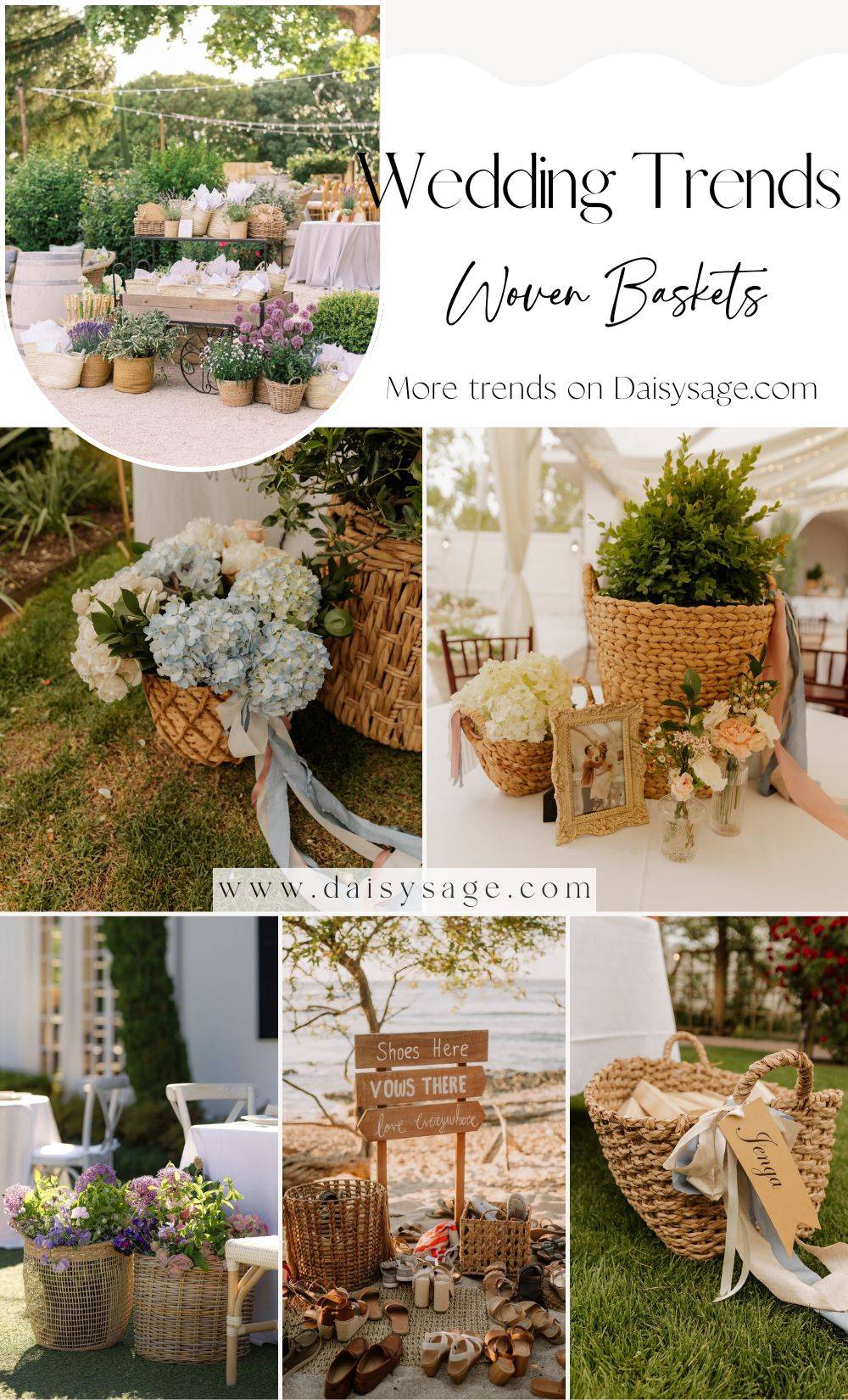 wedding trends Woven Baskets