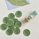 Sage Green Botanical Self Adhesive Wax Seal Sticker DSWAXMS01