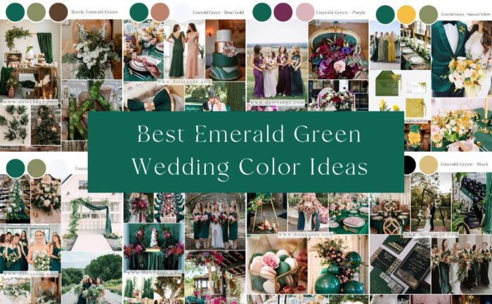 Emerald Green Wedding Color Ideas 700x433 