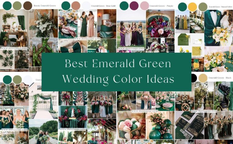 15 Best Emerald Green Wedding Color Schemes For 2024 2025 Daisy Sage   Emerald Green Wedding Color Ideas 768x475 