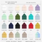 120 gsm invitation envelope color palette