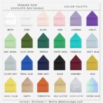 250 gsm invitation envelope color palette