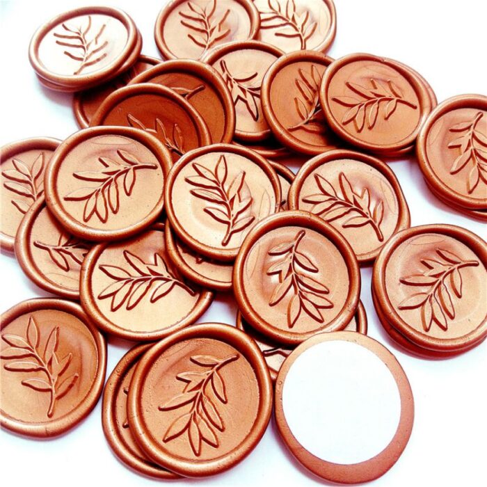 Copper Foliage Self Adhesive Wax Seal Sticker DSWAXXZ03