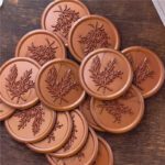 Copper Rosemary Botanical Self Adhesive Wax Seal Sticker DSWAXXZ02