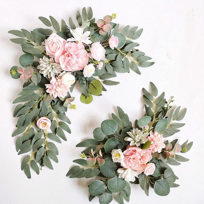 blush Artificial Flower Arrangement for Wedding Sign & Arch Backdrop