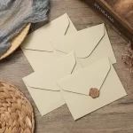 250gsm Beige Matte Euro Flap Wedding Envelopes2