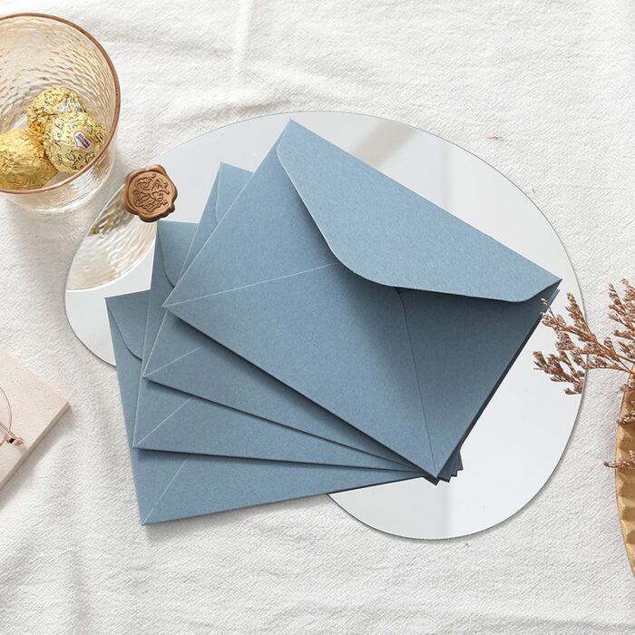 250gsm Dusty Blue Matte A7 Euro Flap Envelopes4