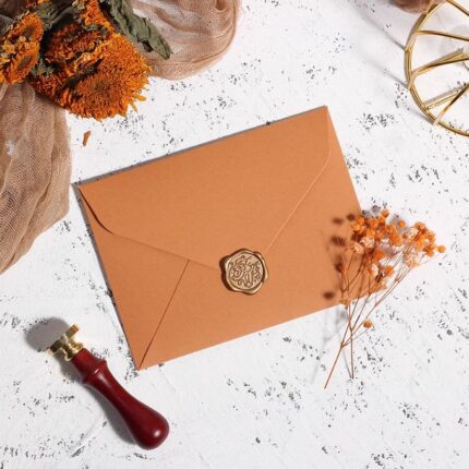 250gsm Terracotta Matte A7 Euro Flap Wedding Envelopes