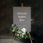 Forever Beigns Here Frosted Acrylic Welcome Wedding Sign DSWS10-4