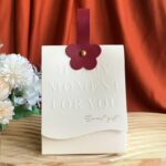 Elegant Embossed Wedding Favor Box with Flower DSFAV09