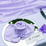 Glossy Lilac Cotton-Linen Wedding Table Napkin DSNA05_4