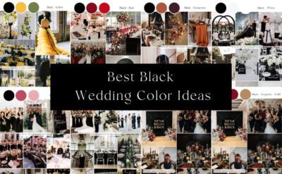 black wedding colors