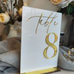 Gold 3D Letter Wedding Table Number DSTN05_4