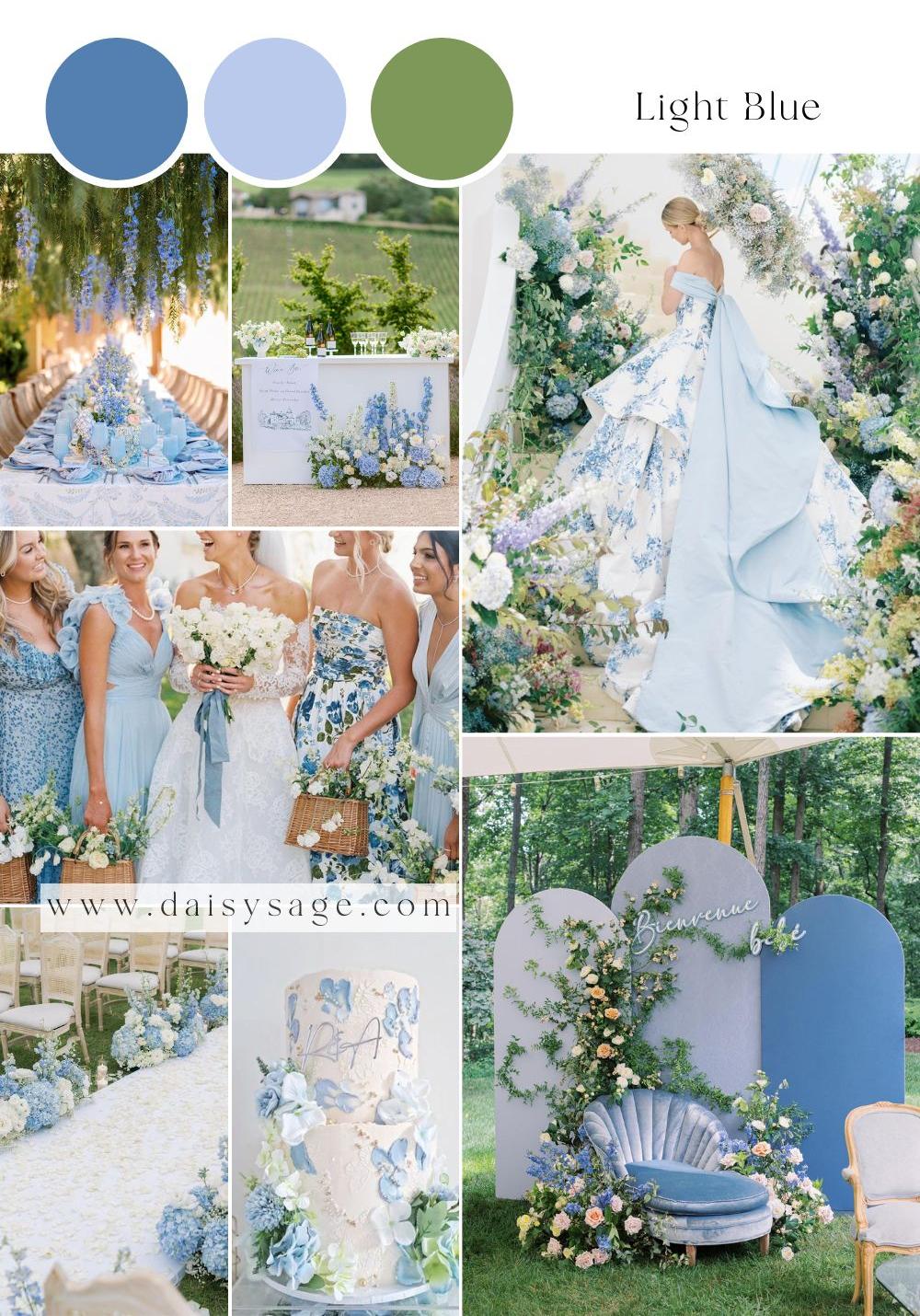 Light Blue wedding color trend udea